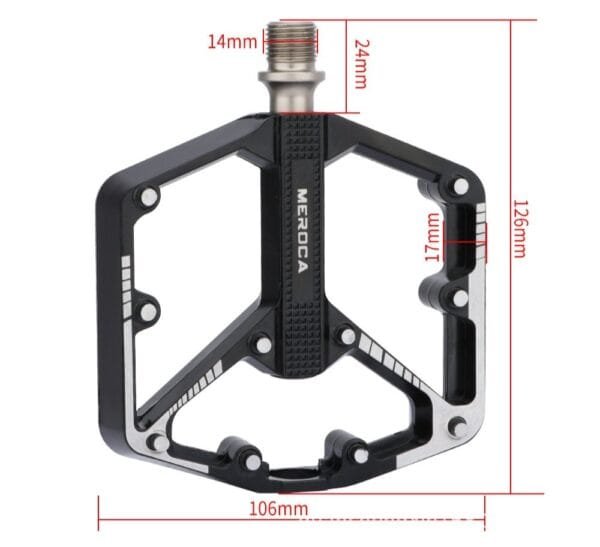 Aluminium bicycle pedal(black) - Image 2