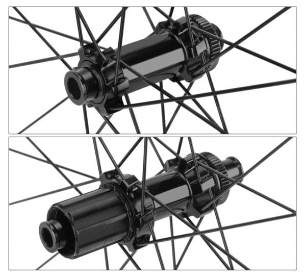 A pair of carbon fiber bicycle wheel set - barrel axle(42mm) - Image 3